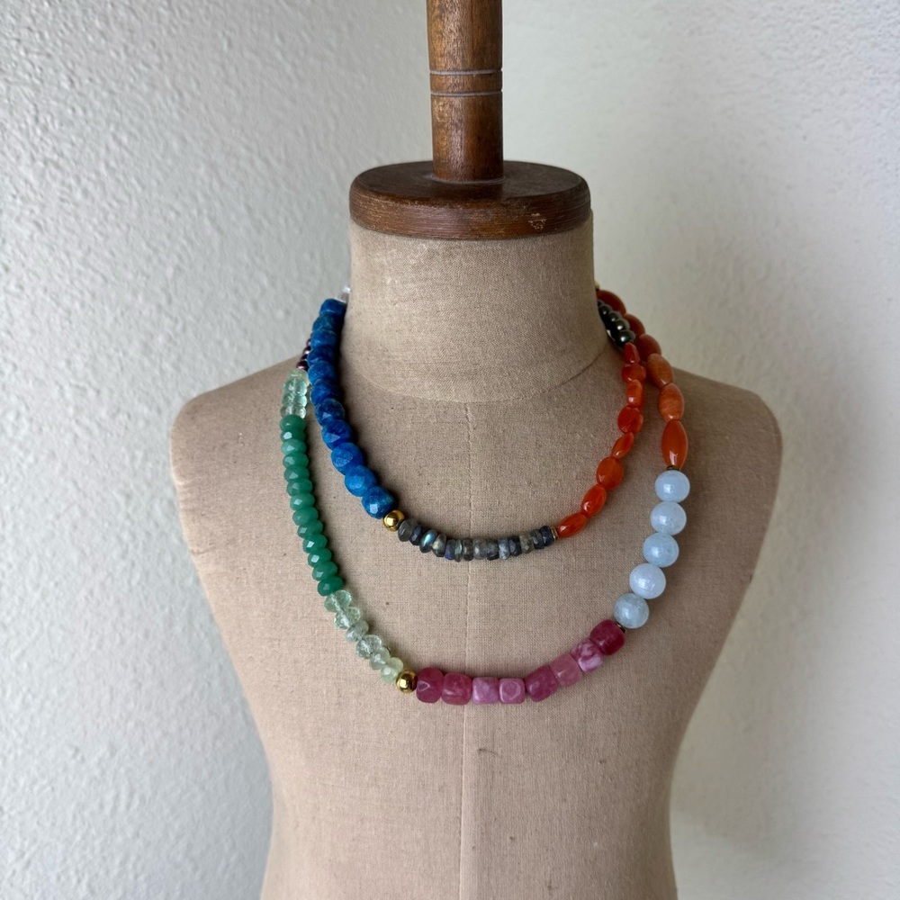 Handmade Multi Stone Beaded Necklace